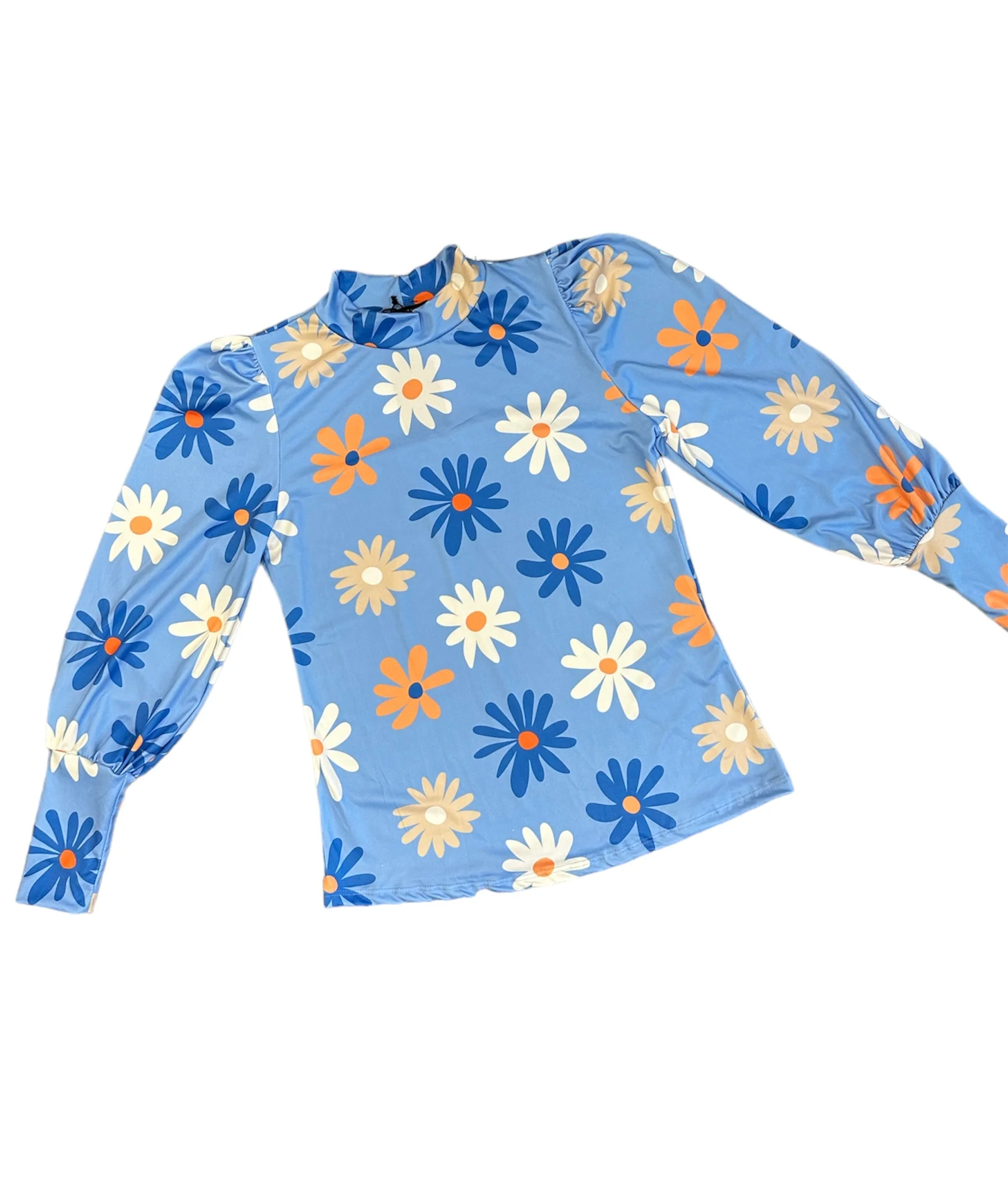 Top Soft Turtle Flower Blue - Afbeelding 5