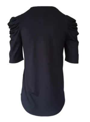 CdlC Top Puffy V-hals Foil Beige - Afbeelding 6