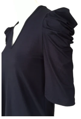 CdlC Top Puffy V-hals Foil Beige - Afbeelding 5