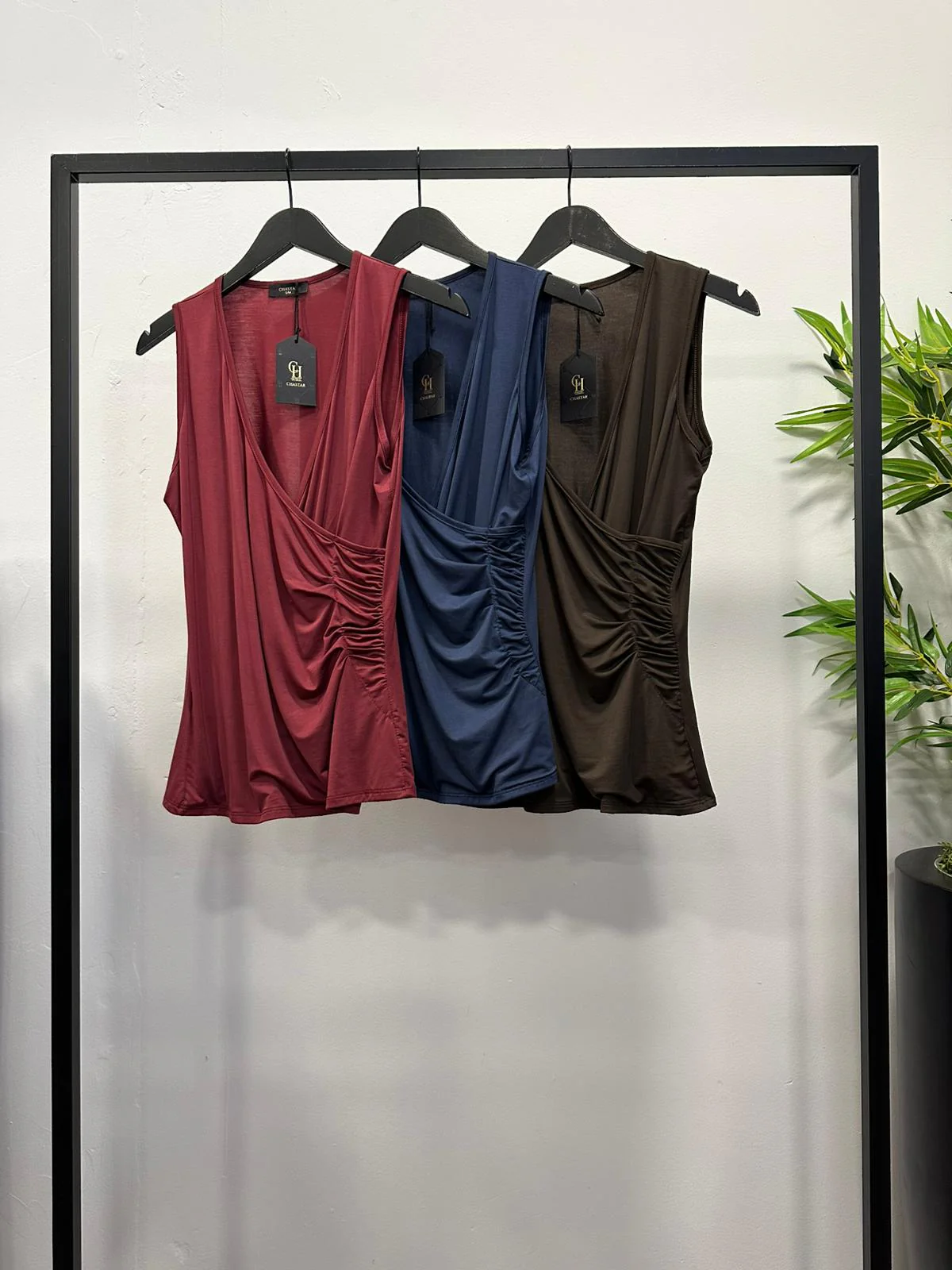 Tricot Top Chantal Bruin - Afbeelding 3