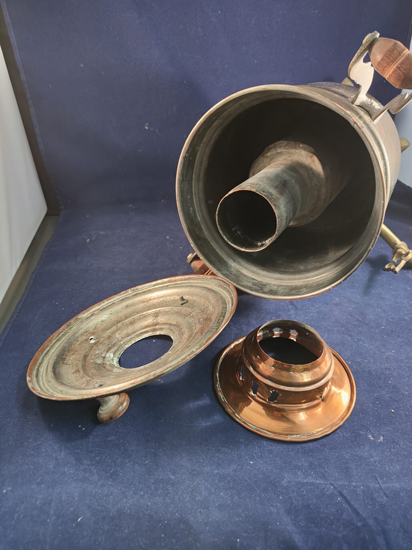 Traditionele koperen theemaker Samovar 8 - Afbeelding 7