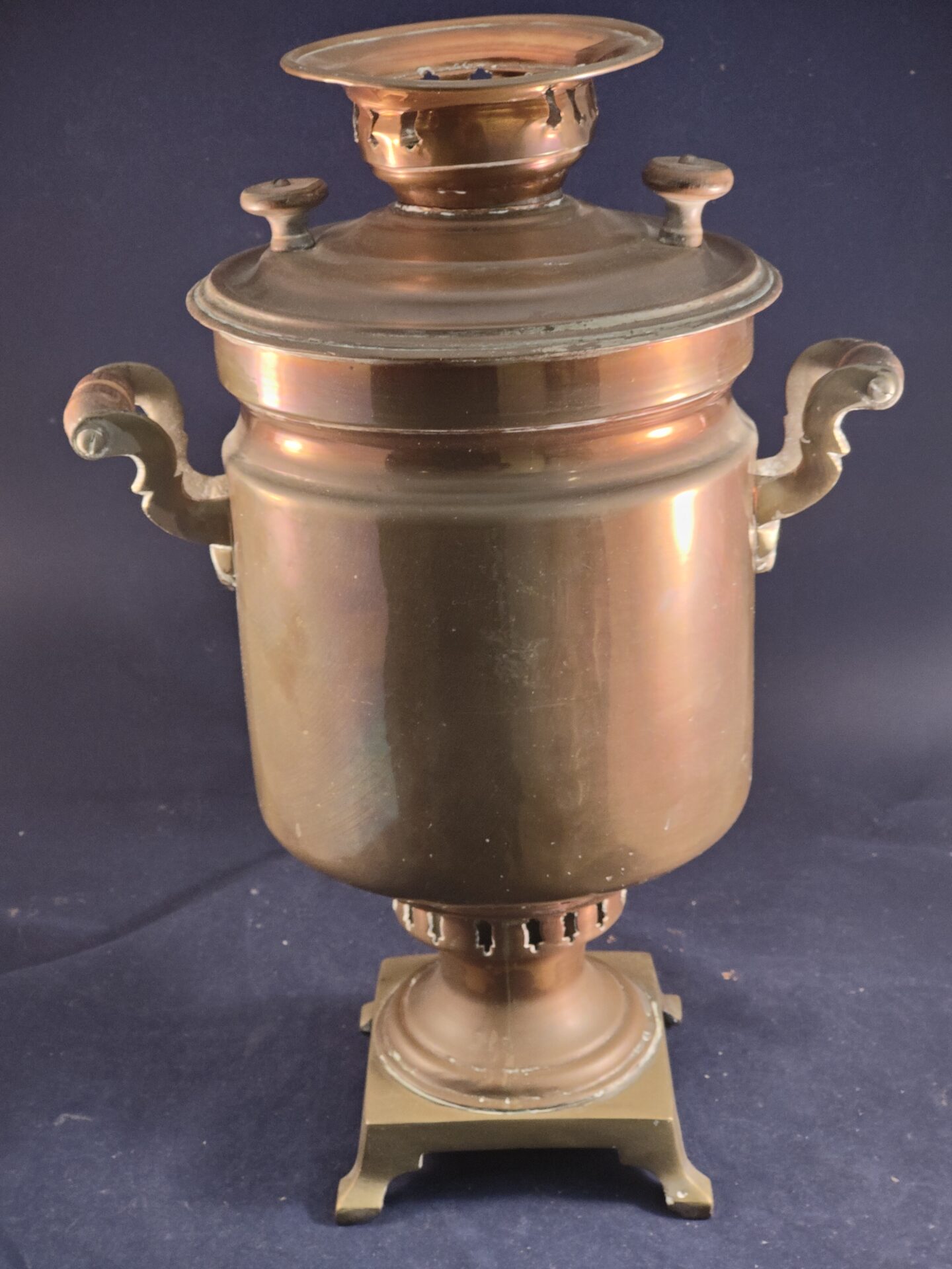 Traditionele koperen theemaker Samovar 8 - Afbeelding 6