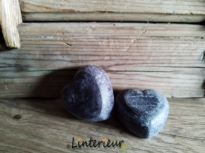 Twee amberblokjes hart - Afbeelding 2