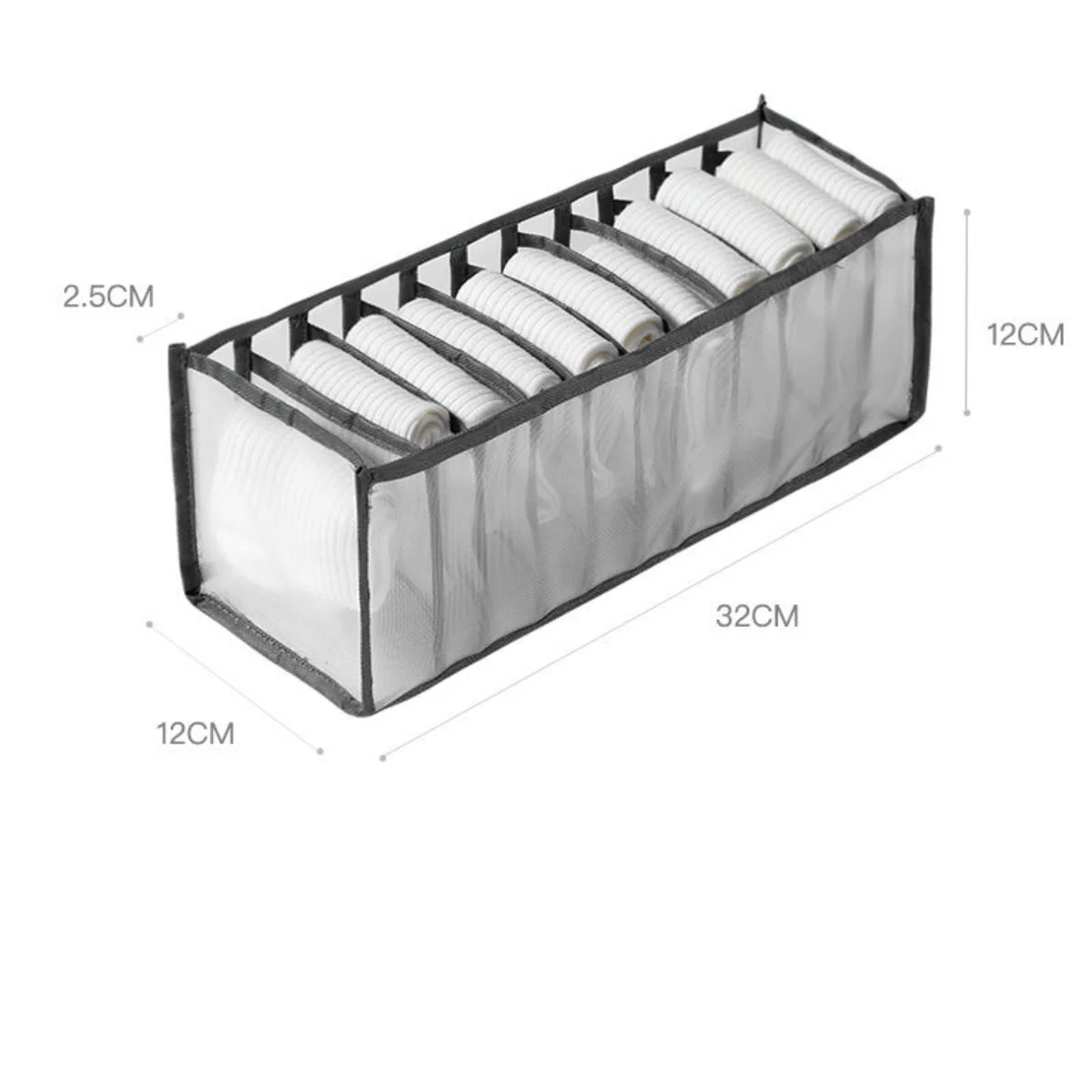 Kledingkast organizers donkergrijs - Afbeelding 9