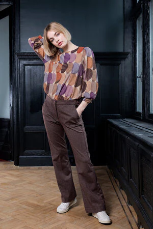 Dame Blanche Broek Vera 772 Gaga Cognac - Afbeelding 3