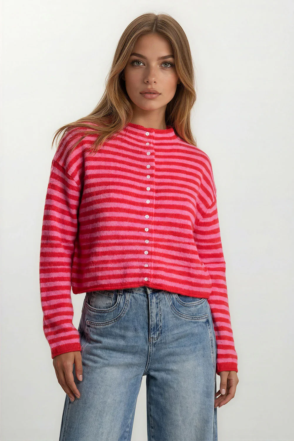 Vest Noor Rood Roze - Afbeelding 2