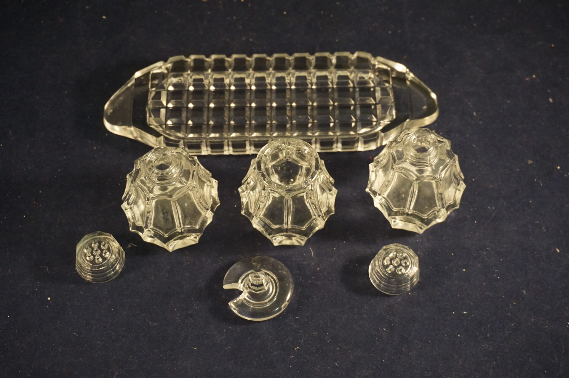 Vintage Bohemian kristallen tafelset - Afbeelding 5