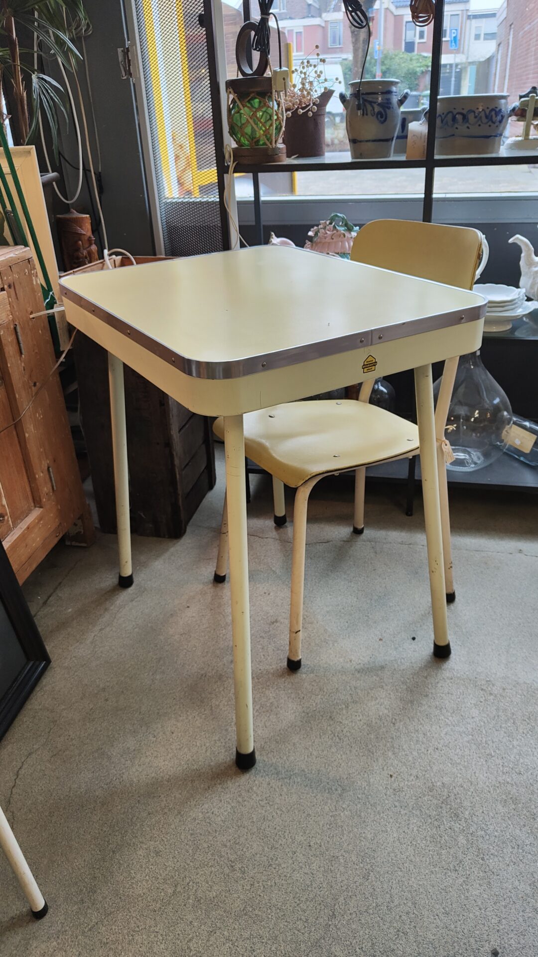 Vintage Brabantia tafel met Brabantia stoel - Afbeelding 3