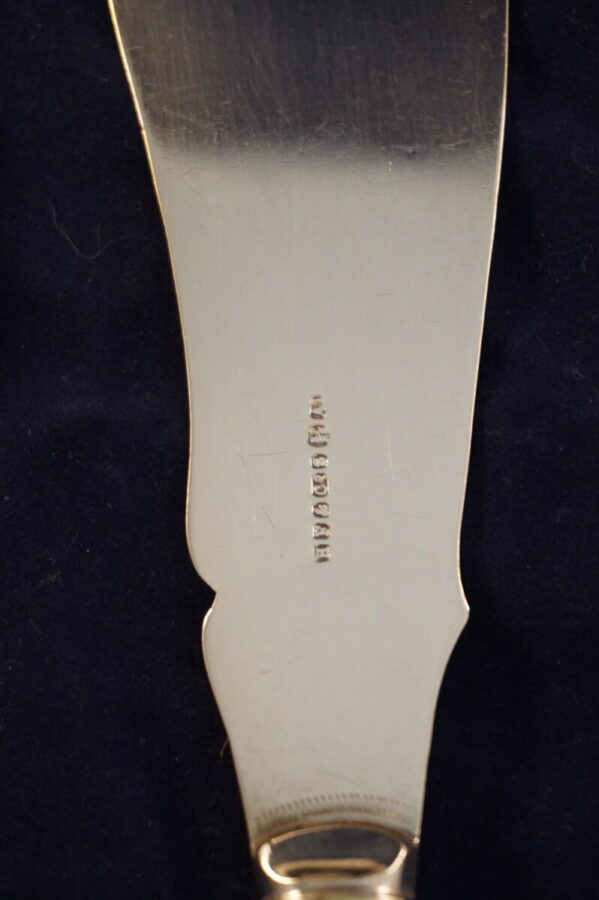 Antieke vis serveer set verzilverd HF en Co - Afbeelding 6