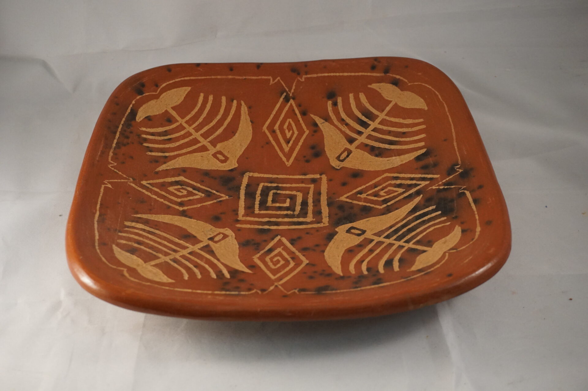 Vintage aardewerk schaal Vissen - Afbeelding 2