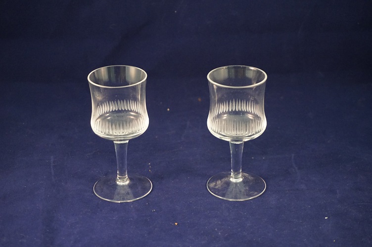 Vintage borrel glaasjes 2 stuks - Afbeelding 3