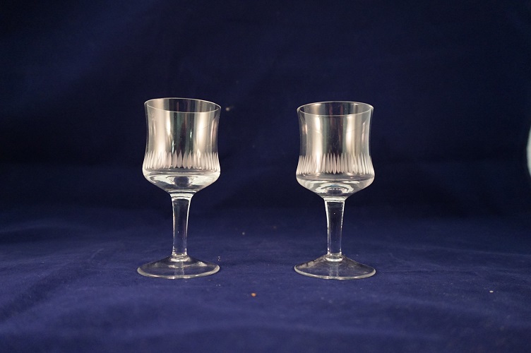 Vintage borrel glaasjes 2 stuks - Afbeelding 2