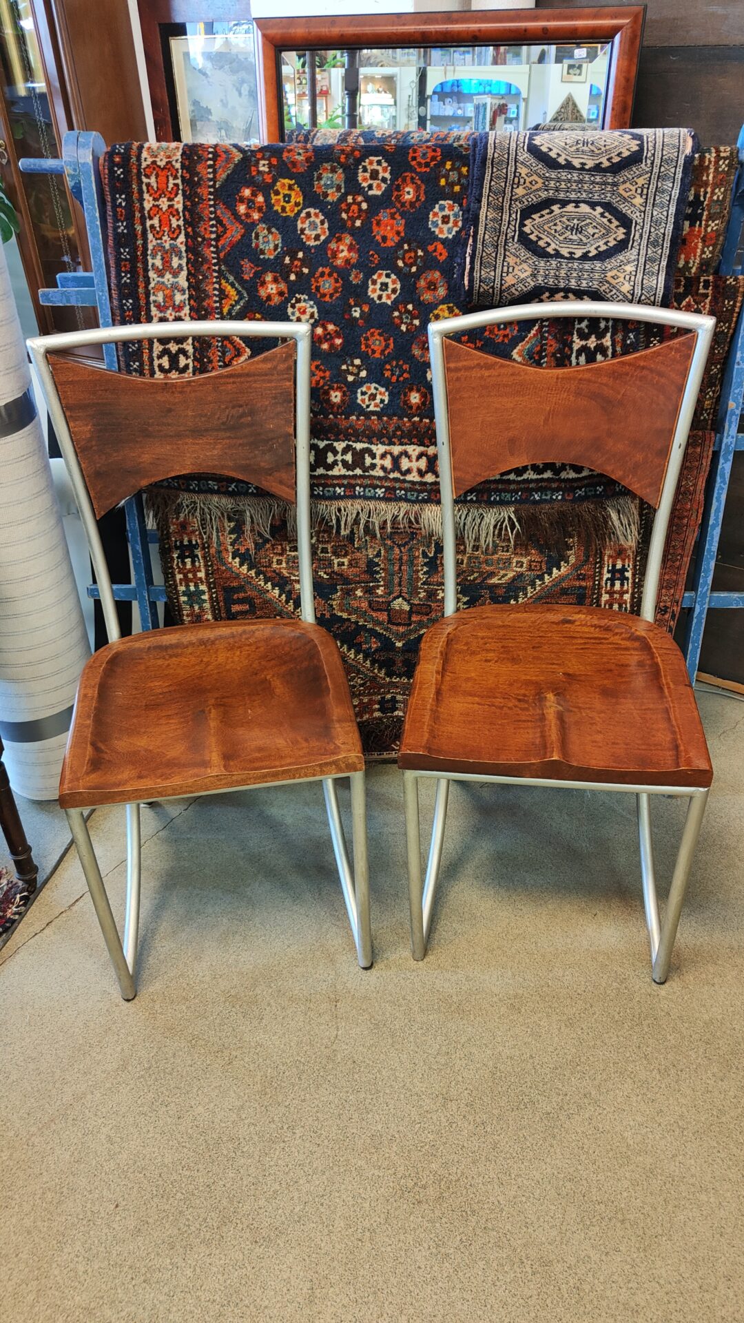 Vintage design eet- bistro- stoelen - Afbeelding 3