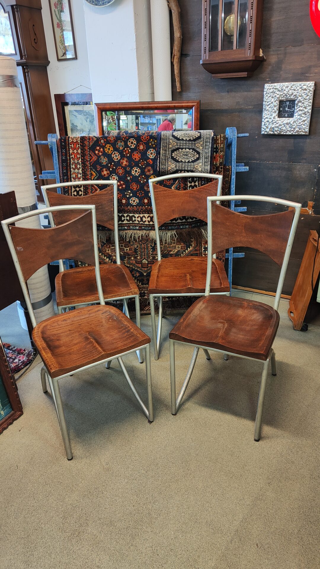 Vintage design eet- bistro- stoelen - Afbeelding 2