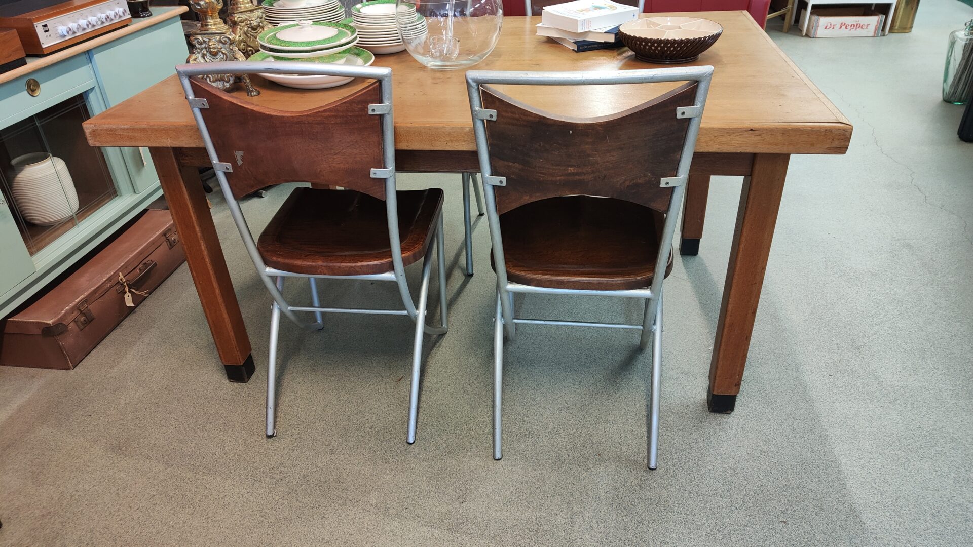 Vintage design eet- bistro- stoelen - Afbeelding 7