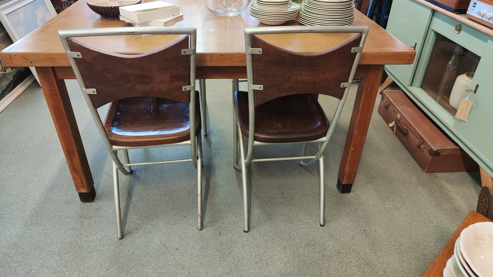 Vintage design eet- bistro- stoelen - Afbeelding 8