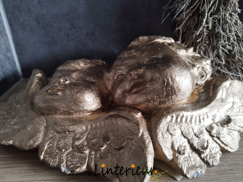 Wanddecoratie engelen goud - Afbeelding 3