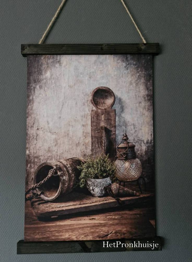 Wanddoek. Dienblad met decoratie - Afbeelding 2