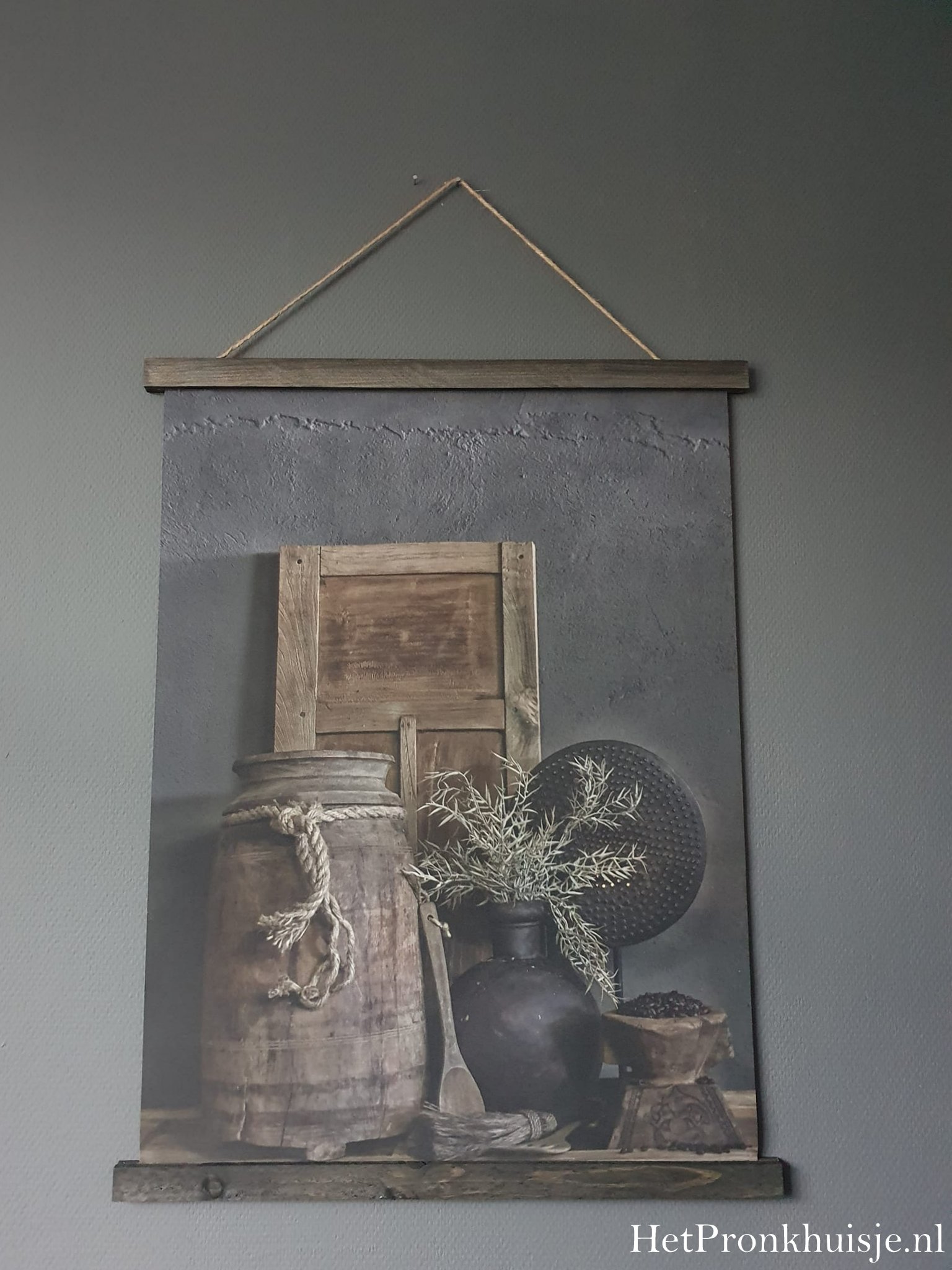 Wanddoek. Luik met decoratie. - Afbeelding 2