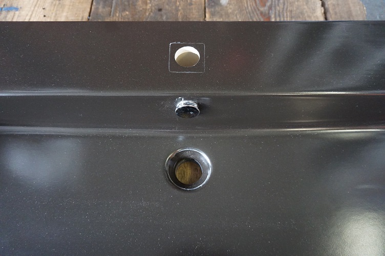 Wasbak DJazz 2.0 mat zwart 100 cm - Afbeelding 3