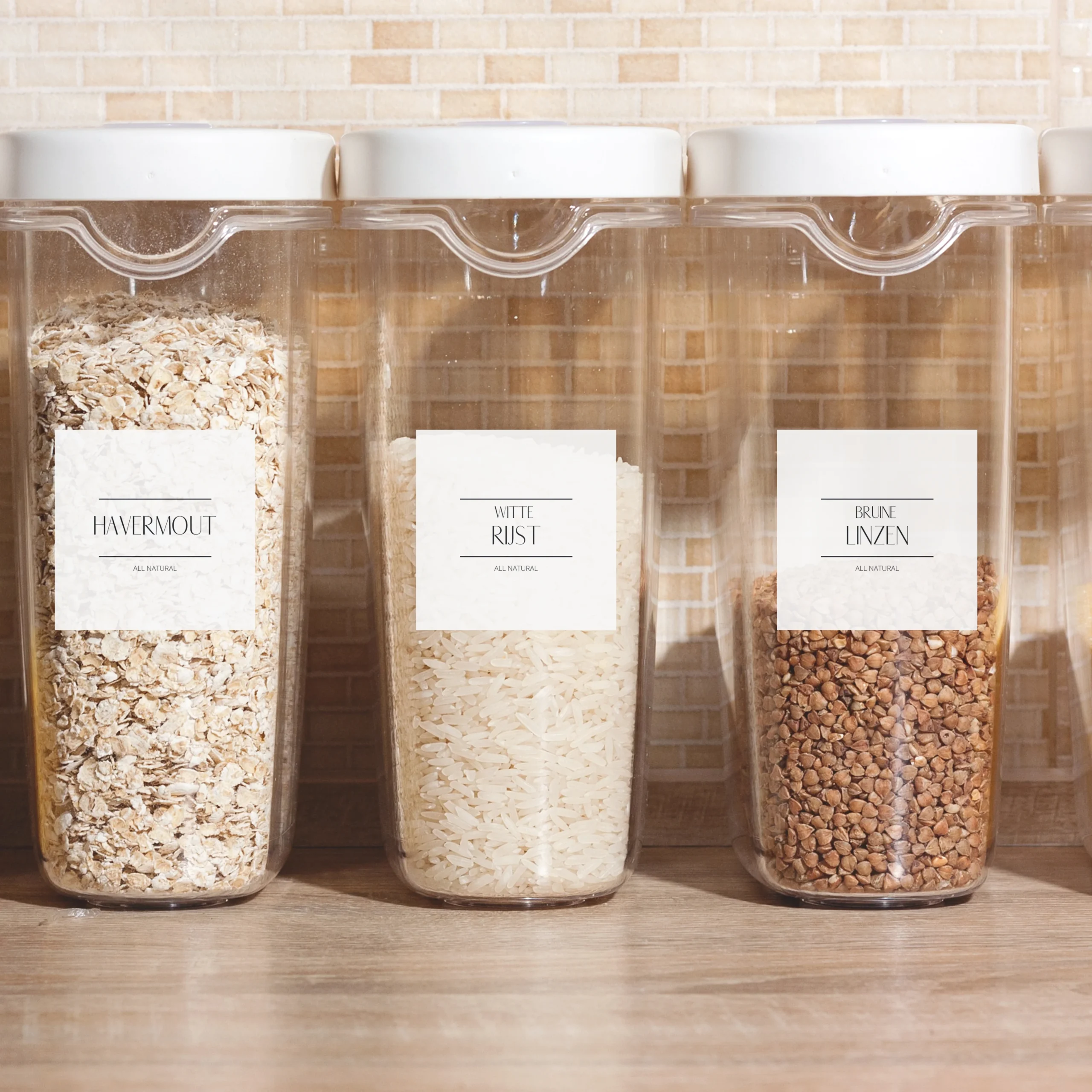 Labels voor voorraadpotten 60st - Afbeelding 3