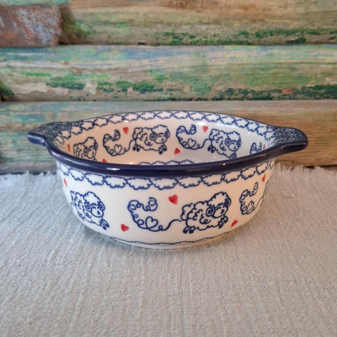 CA G99-3394x Bunzlau Soepkom/schaaltje met dichte greepjes FunnySheep - Afbeelding 2