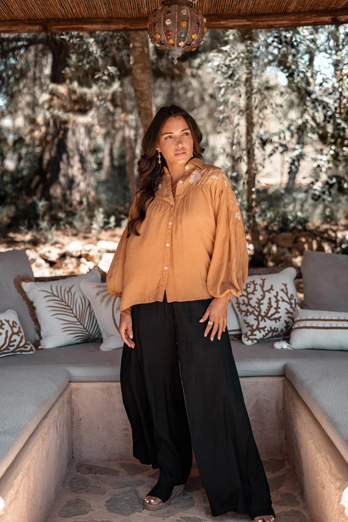 ibzmode Blouse Luciana Romance Brick - Afbeelding 8