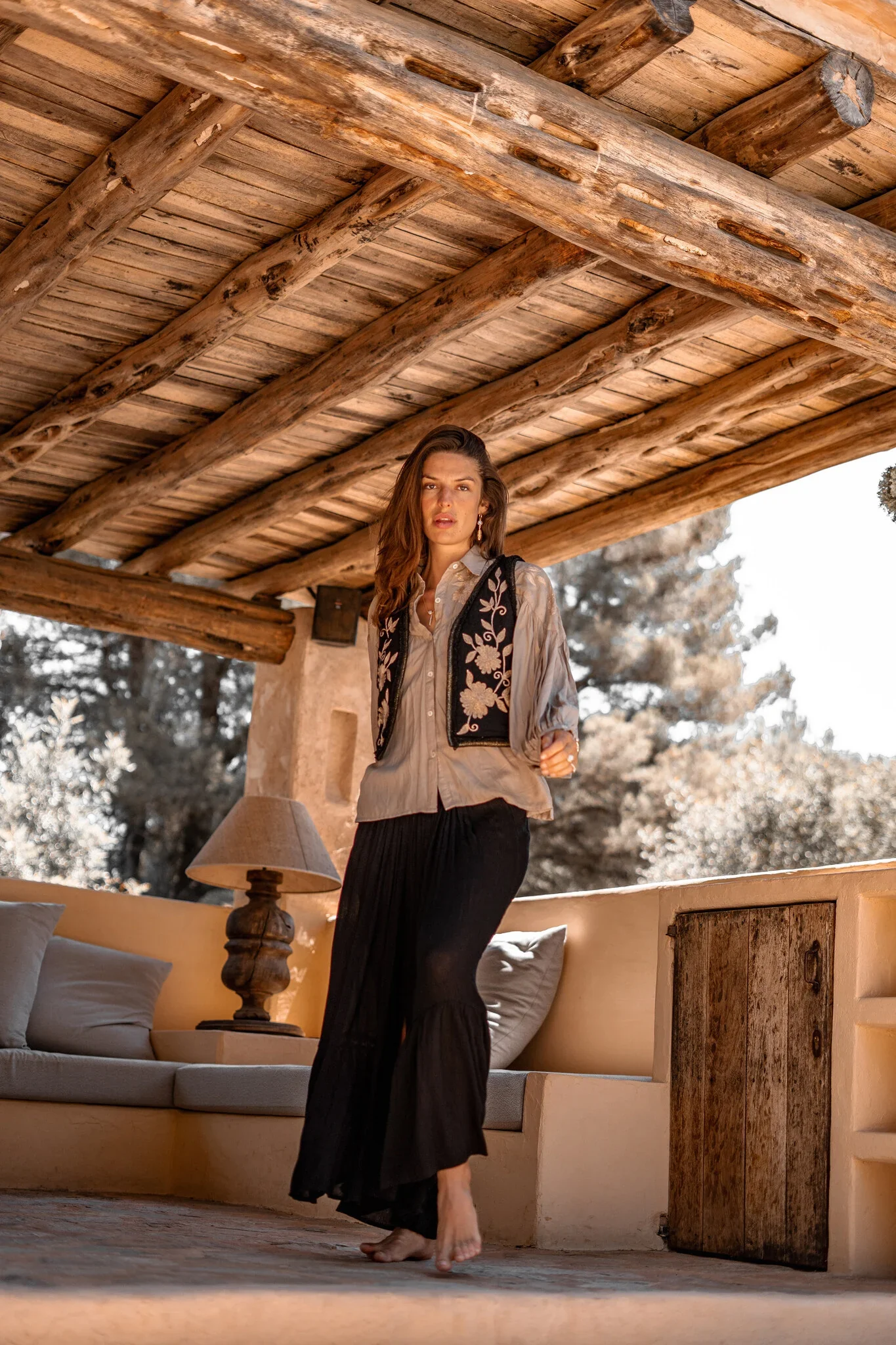 ibzmode Blouse Luciana Romance Light Taupe - Afbeelding 6