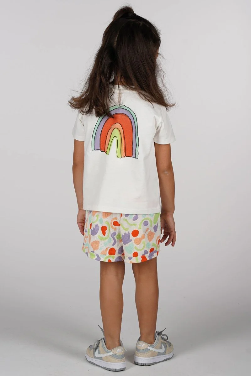 Bo T-shirt wit regenboog Dancing - Afbeelding 5