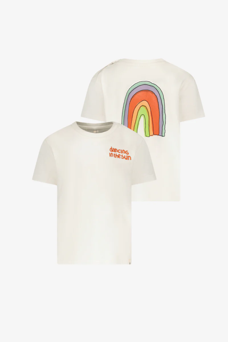 Bo T-shirt wit regenboog Dancing - Afbeelding 2