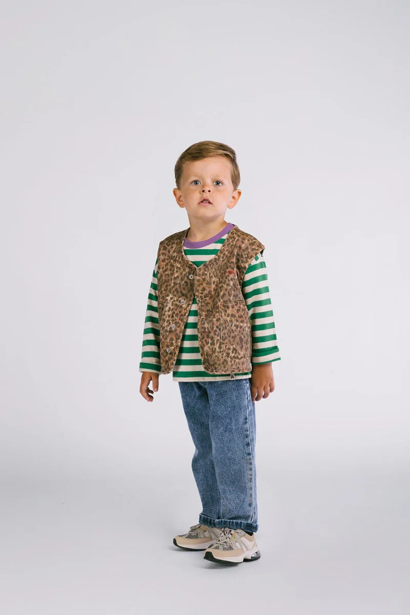 Claes Panter Gilet Bruin - Afbeelding 2