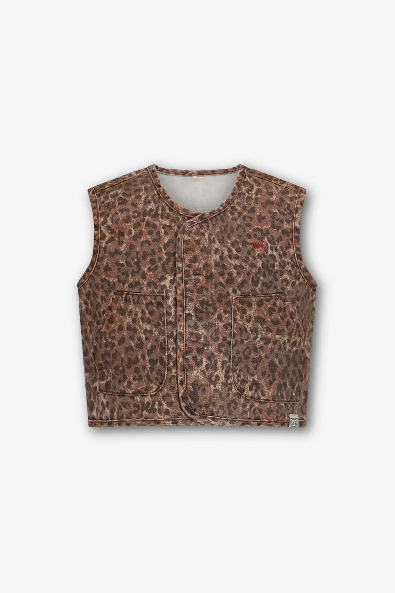 Claes Panter Gilet Bruin - Afbeelding 3