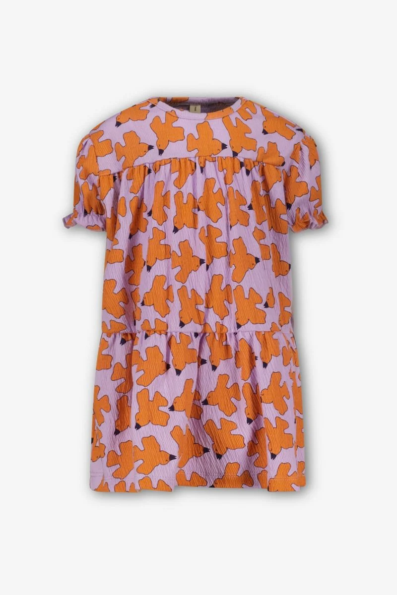 Clara jurk oranje paars Birdie - Afbeelding 2