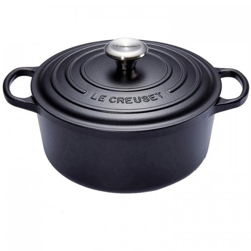 Creuset Signature Braadpan mat zwart 18 cm - Afbeelding 2