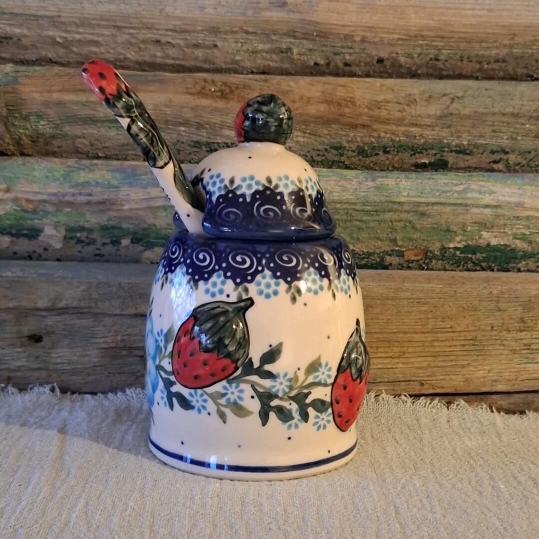 ANDY UNIKAT Marmalade-, Suikerpot3 met keramiek lepel - Afbeelding 2