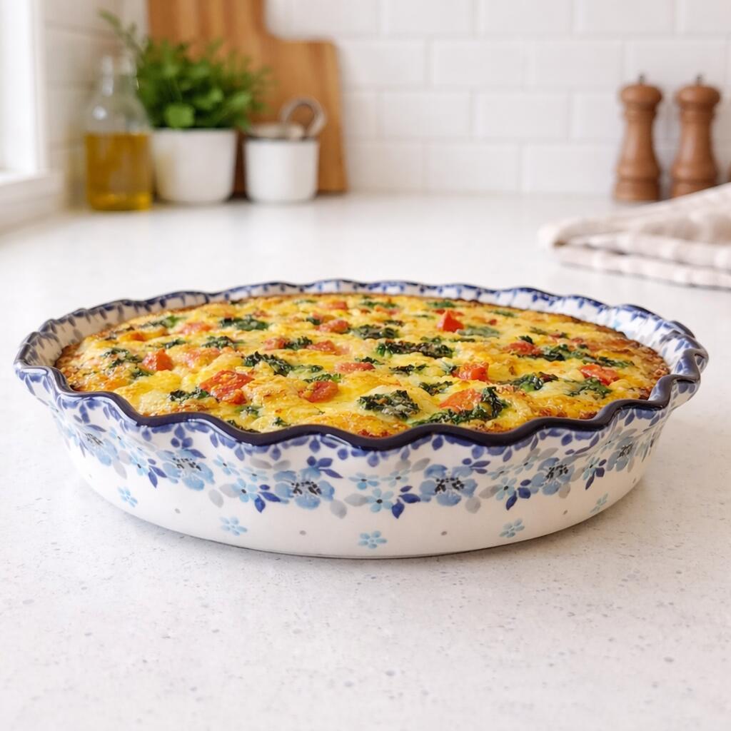 CA 636-2642x Bunzlau Quiche- Pie dish Wide Edge 25.5cm Melody - Afbeelding 3