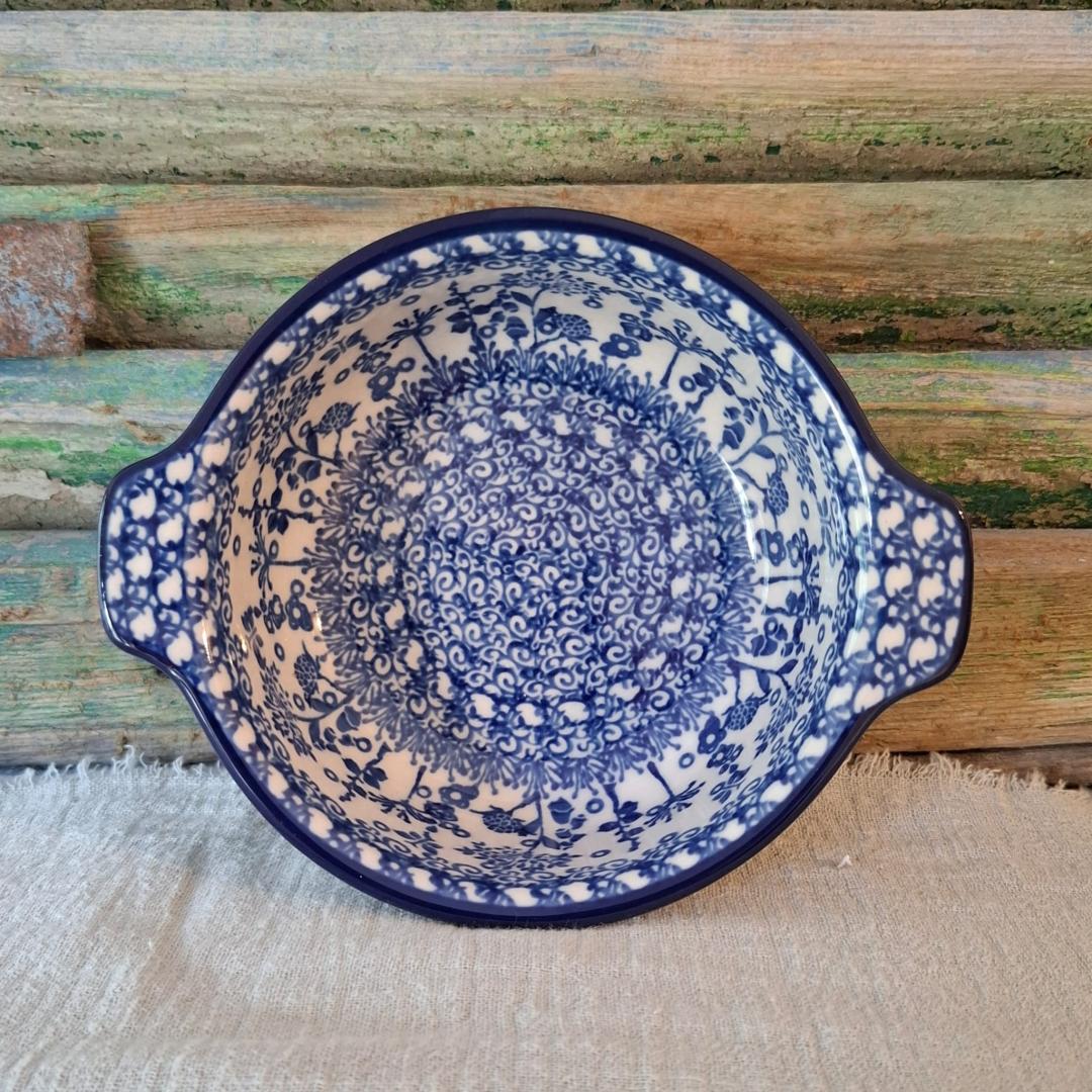 CA G99-2895x Bunzlau Soepkom/schaaltje met dichte greepjes by Maria Starzyk - Afbeelding 3