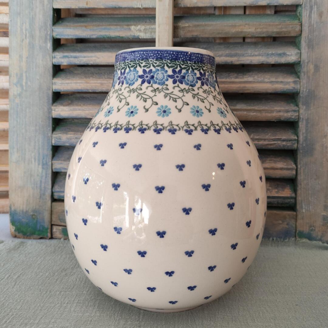 CA F14-3209x Bunzlau Bloemenvaas Hoog 24.5cm by Maria Starzyk - Afbeelding 2