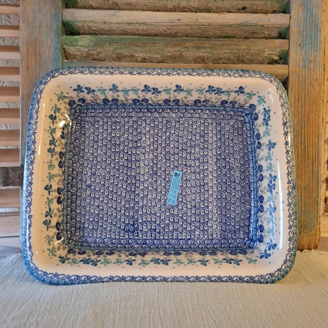 CA 854-2751x Bunzlau Grote Ovenschaal met rand 34.5cm x 29cm BlueStolenFlowers - Afbeelding 3