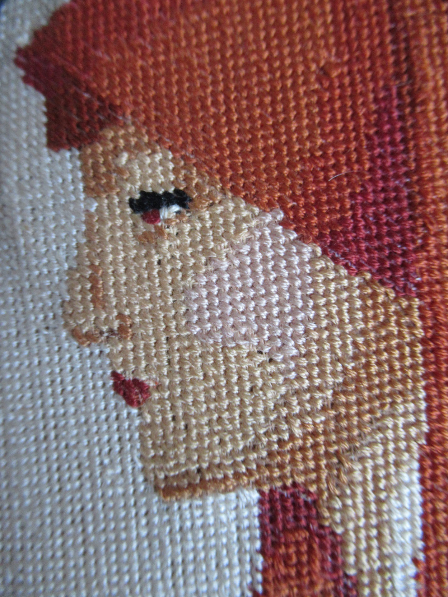 oud lijstje met geborduurde afbeelding - Afbeelding 4