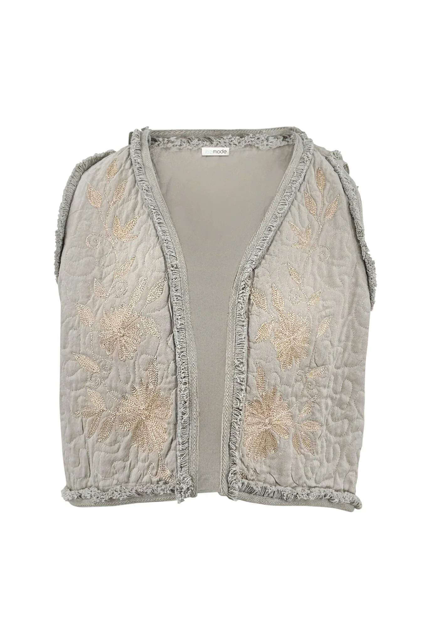 ibzmode Gilet Luciana Romance Light Taupe - Afbeelding 4