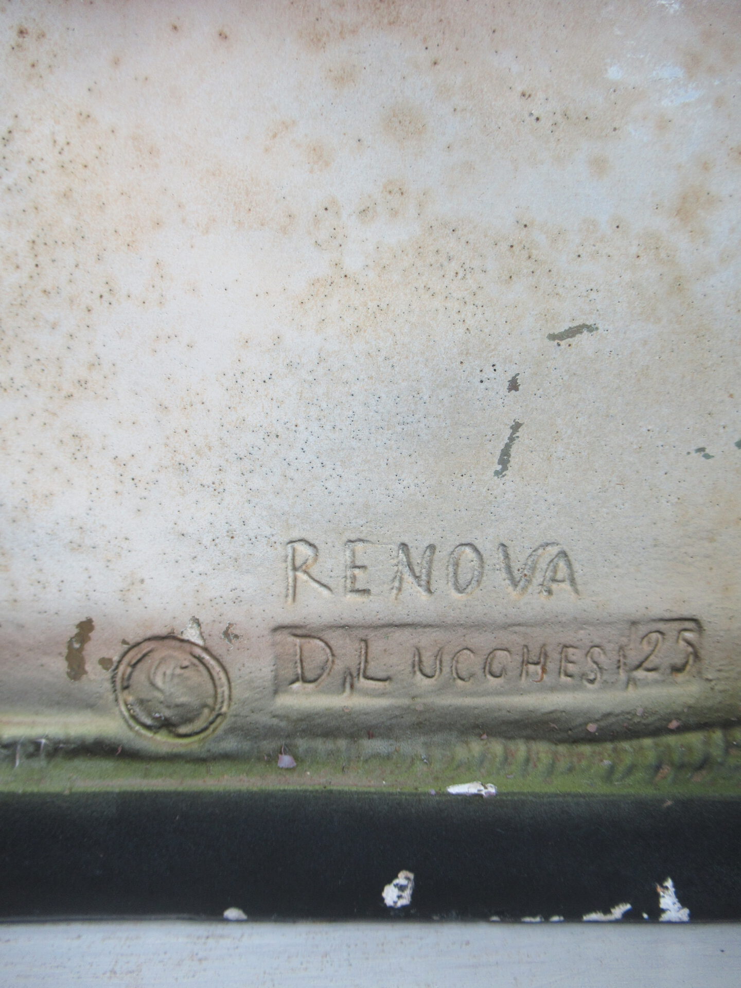 groot oud beeld, gips - Afbeelding 5