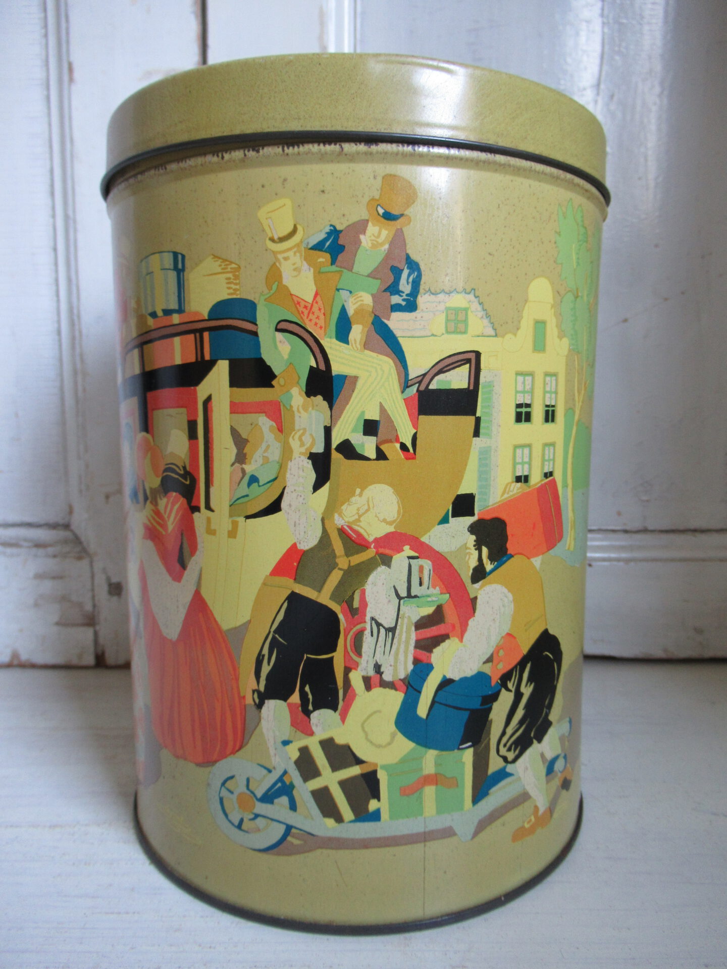 mooi groot oud blik - Afbeelding 3