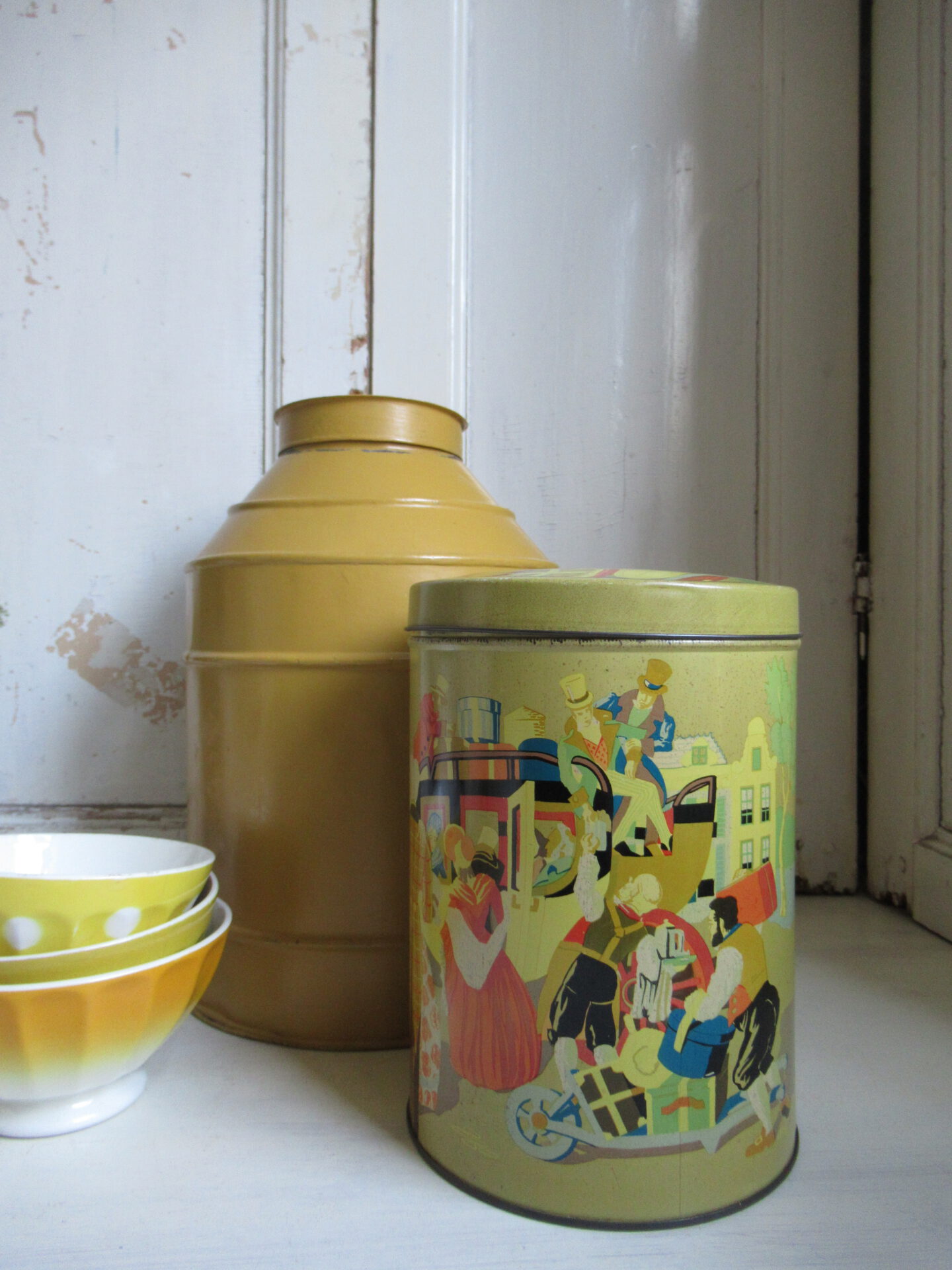 mooi groot oud blik - Afbeelding 2