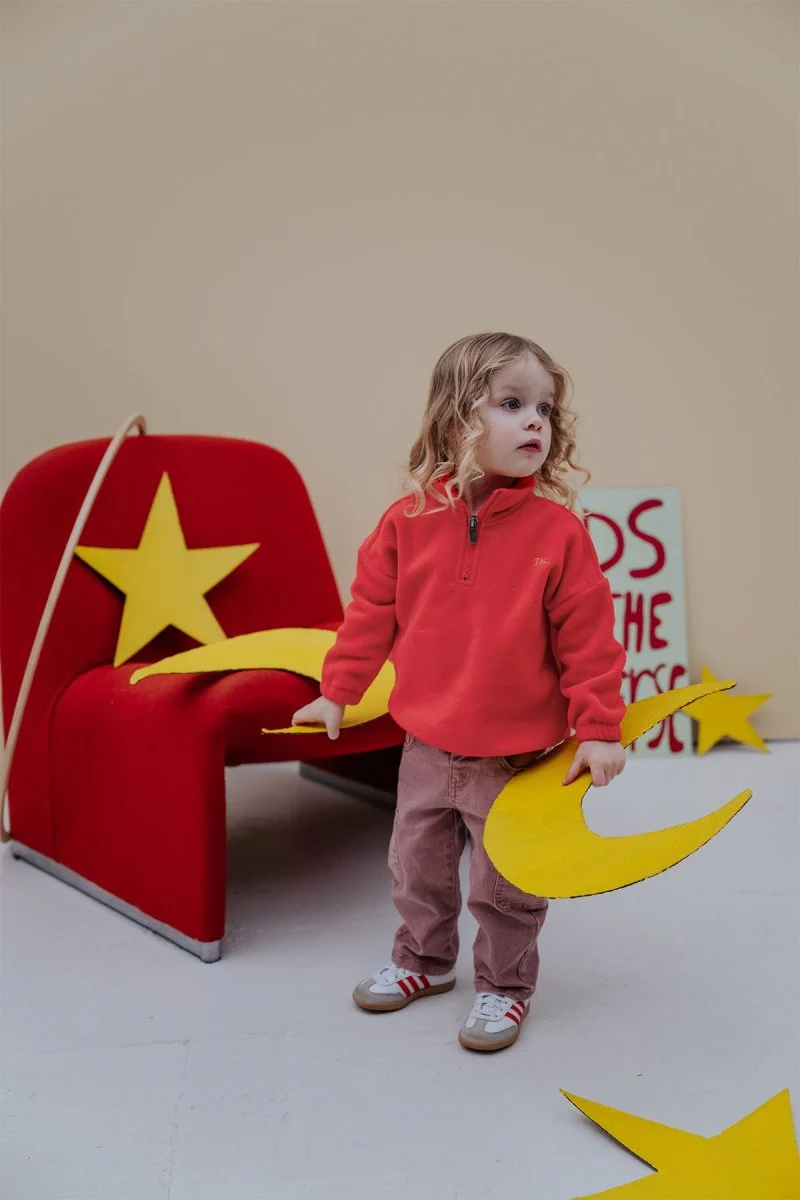 Manué Fleece Sweater Rood - Afbeelding 5