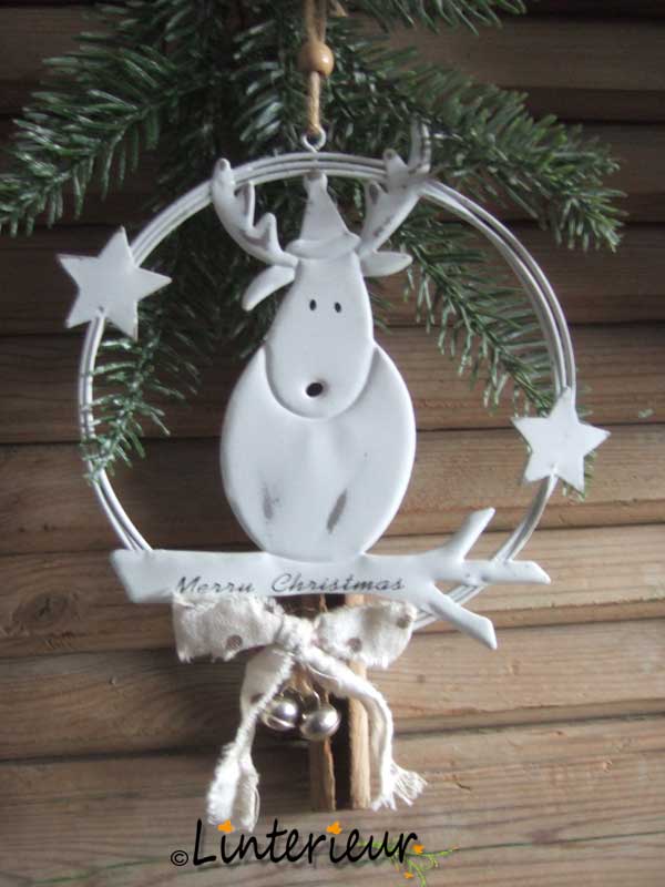 Metalen kransje sneeuwpop - Afbeelding 3