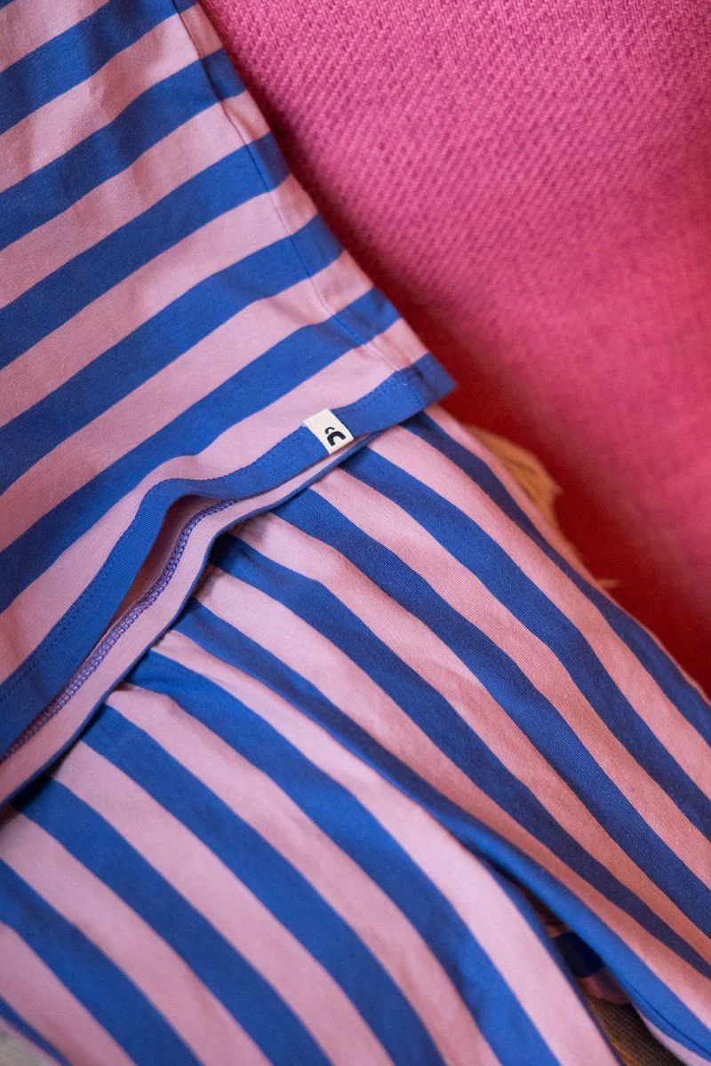 Nena flared broek blauw roze Magic - Afbeelding 6