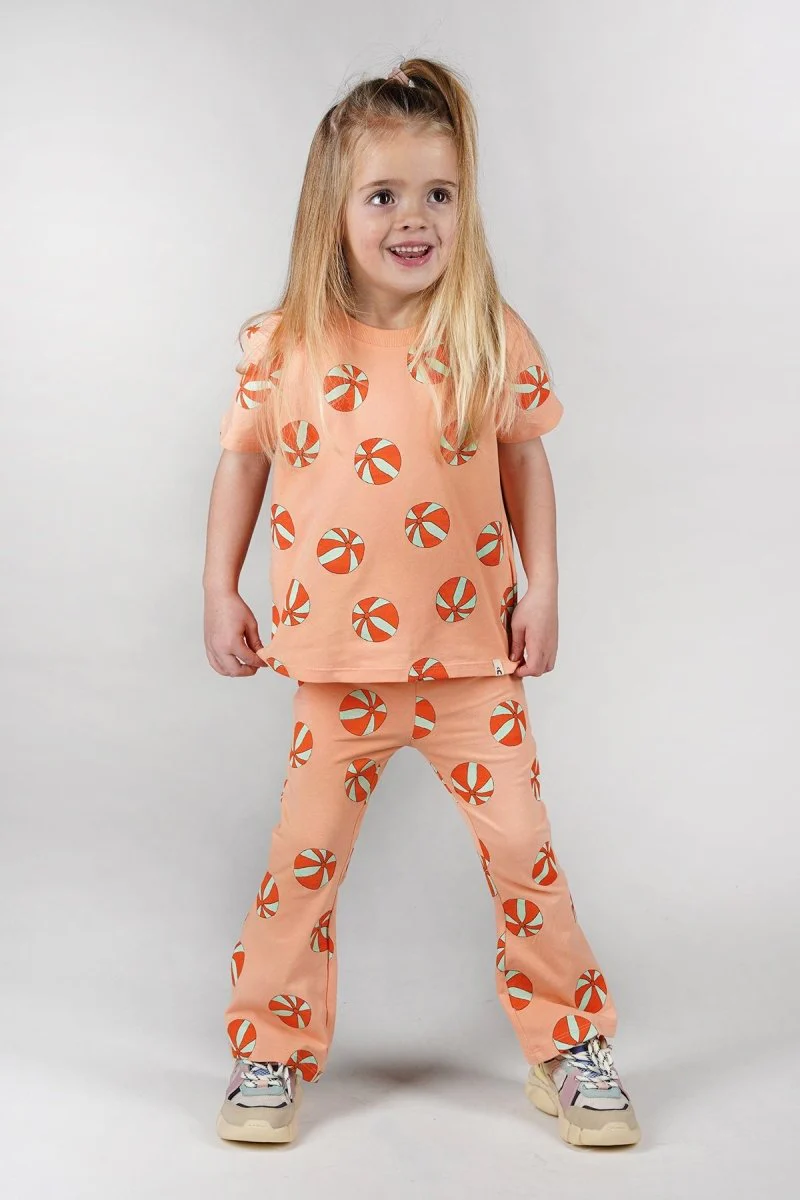 Nena flared broek oranje beachbal Dancing - Afbeelding 3