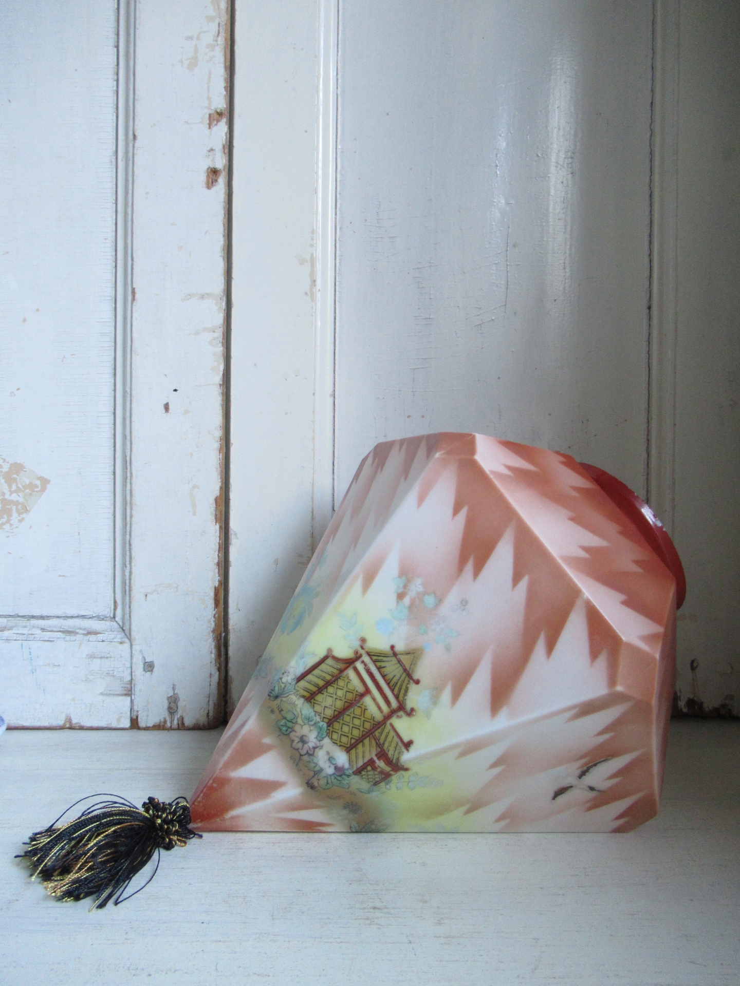 bijzondere oude lampenkap - Afbeelding 2