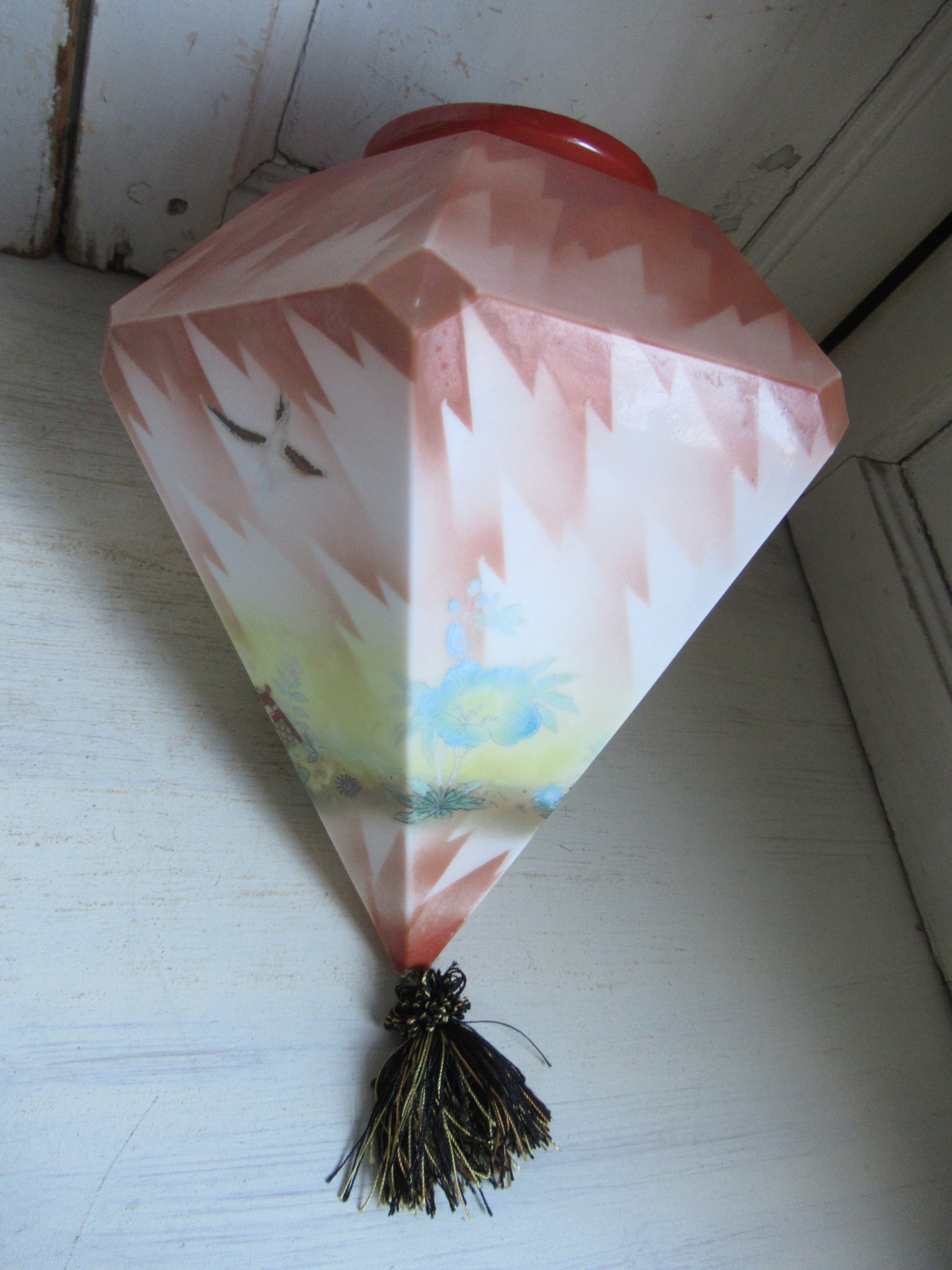 bijzondere oude lampenkap - Afbeelding 4